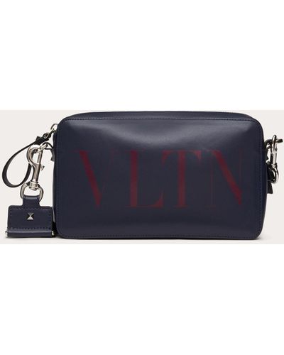 Valentino Garavani Vltn Leather Shoulder Bag - Blue
