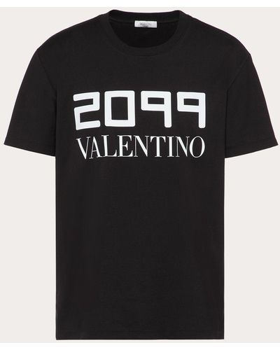 Valentino T-Shirt mit 2099-Logo - Schwarz