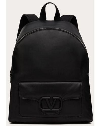 Valentino Garavani Noir Nappa Leather Backpack - Black