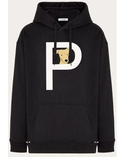 Valentino Rockstud Pet Customisable Unisex Hooded Sweatshirt - Black