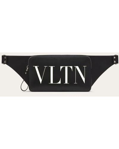 Valentino Garavani Leather Vltn Belt Bag - White