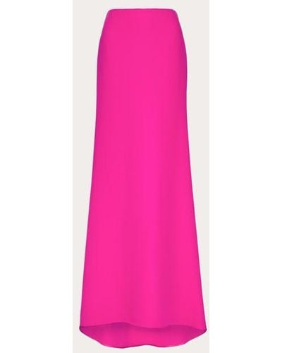 Valentino Cady Couture Long Skirt - Pink