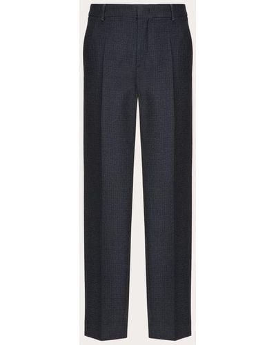 Valentino Wool Trousers - Blue