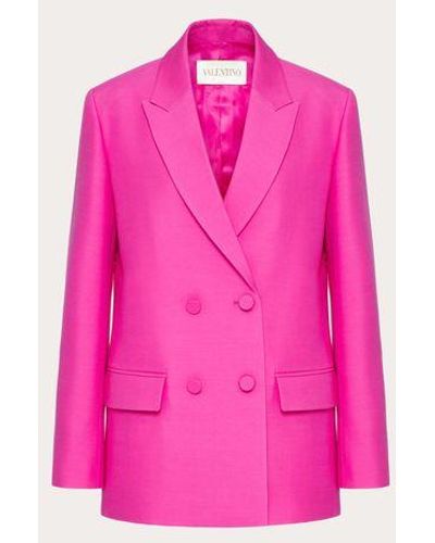Valentino Blazer in crepe couture - Rosa
