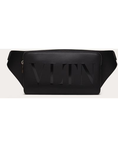 Valentino Garavani Vltn Leather Belt Bag - Black