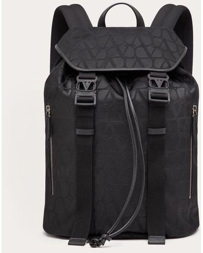 Valentino Garavani Black Iconographe Nylon Backpack