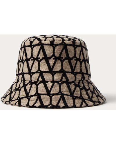 Valentino Garavani Toile Iconographe Bucket Hat - Black