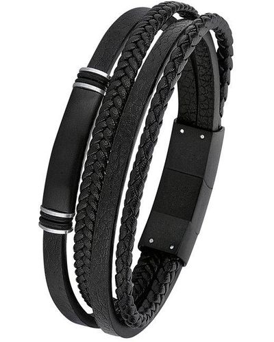 S.oliver Bracelet 2026001 acier inoxydable - Noir