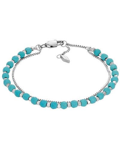 Fossil Bracelet jewelry jf04445040 acier inoxydable - Bleu
