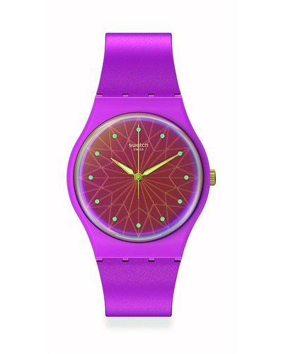 Swatch Horloge - Paars