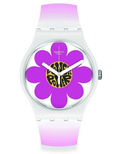 Swatch Montre unisexe so32m104 - Violet