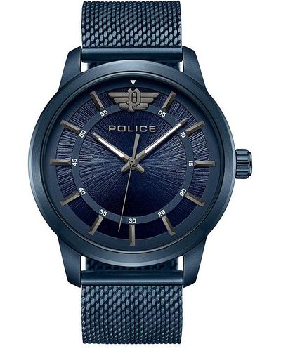 Police Herenhorloge - Blauw