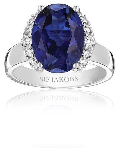 Sif Jakobs Jewellery Bague pour sj-r2342-blcz-56 925 argent - Bleu