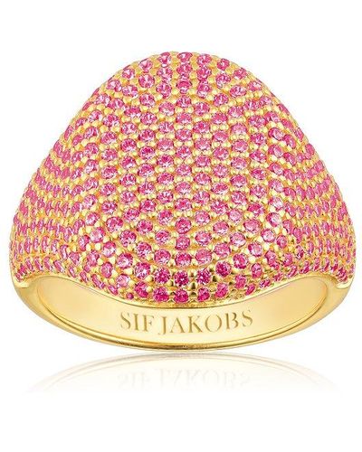 Sif Jakobs Jewellery Bague pour sj-r42240-pkcz-yg-56 925 argent - Rose