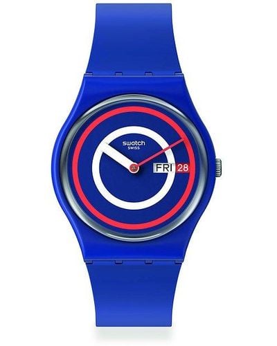 Swatch Montre unisexe so28n703 - Bleu