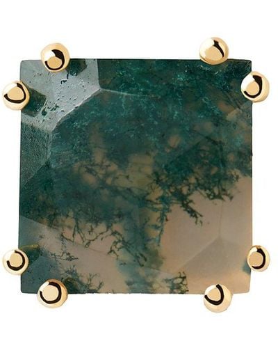 Pdpaola Boucle d'oreille unique gemstones pg01-656-u 925 argent - Vert