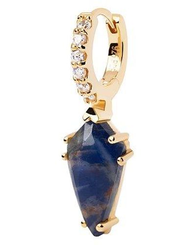 Pdpaola Boucle d'oreille unique gemstones pg01-693-u 925 argent - Bleu