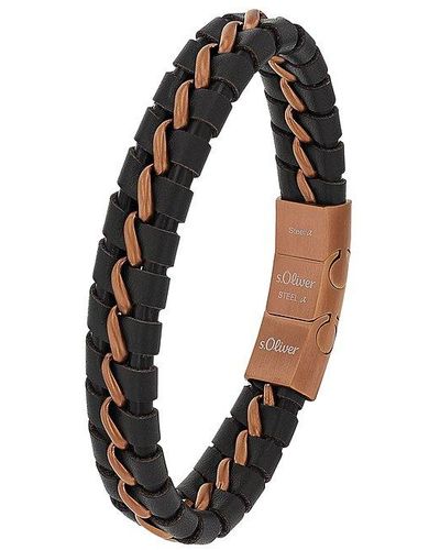 S.oliver Bracelet 2037990 acier inoxydable - Noir