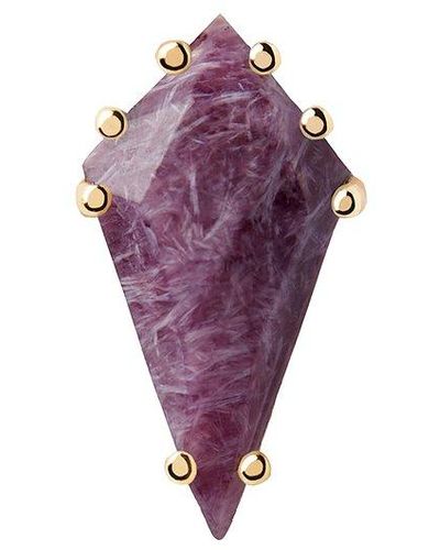 Pdpaola Boucle d'oreille unique gemstones pg01-680-u 925 argent - Violet