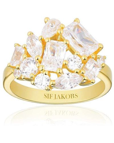 Sif Jakobs Jewellery Bague pour sj-r12331-cz-yg-58 925 argent - Métallisé