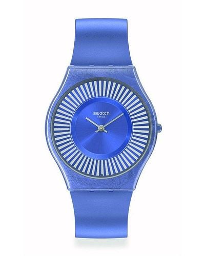 Swatch Montre unisexe ss08n110 - Bleu