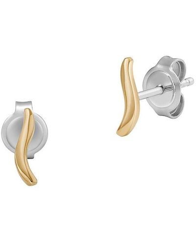 Skagen Boucles d'oreilles à fermoir à poussette essential waves skj1782710 acier inoxydable - Blanc