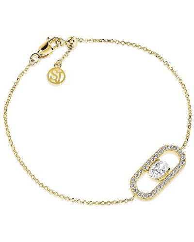 Sif Jakobs Jewellery Bracelet sj-b2360-cz-yg 925 argent - Métallisé