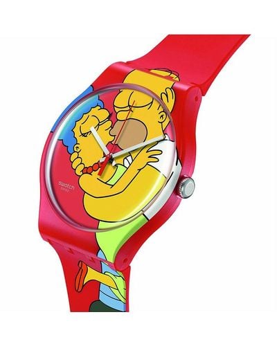 Swatch Montre unisexe ss2024 so29z120 - Rouge
