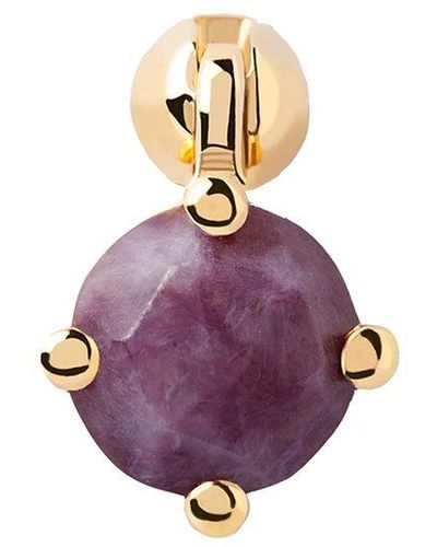 Pdpaola Boucle d'oreille unique gemstones pg01-710-u 925 argent - Violet