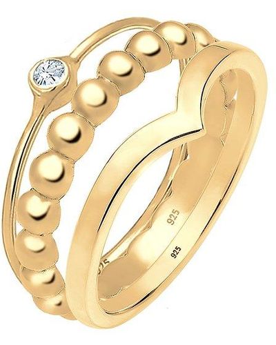 Elli Jewelry Bague pour 0606511919 925 argent - Métallisé