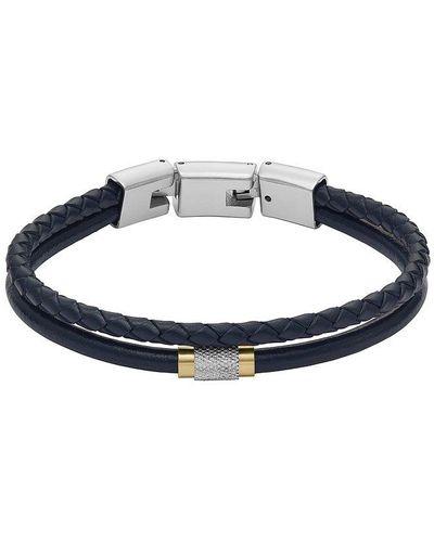 Fossil Bracelet jewelry jf04703998 cuir - Bleu