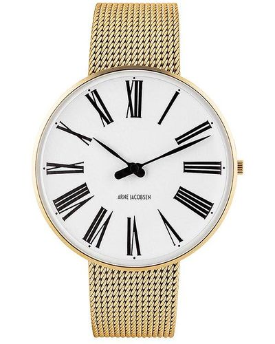 Arne Jacobsen Horloge - Metallic
