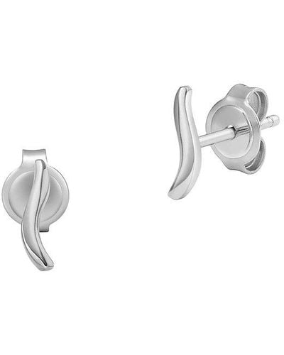 Skagen Boucles d'oreilles à fermoir à poussette essential waves skj1791040 acier inoxydable - Blanc