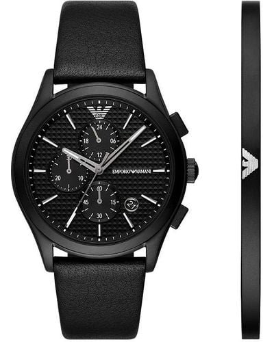 Emporio Armani Horlogeset - Zwart