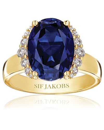 Sif Jakobs Jewellery Bague pour sj-r2342-blcz-58 925 argent - Bleu