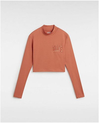 Vans Camiseta Corta De Manga Larga Y Cuello Perkins Mini Mock Neck - Naranja