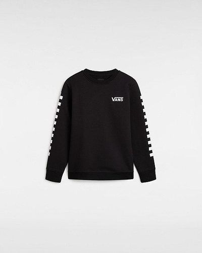 Vans Kids Exposition Check Ii Crew Sweatshirt - Black