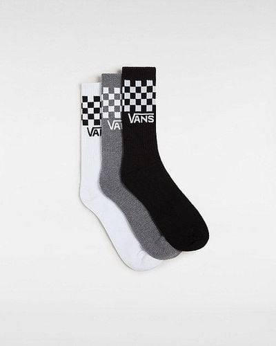 Vans Classic Check Crew Socks - Black