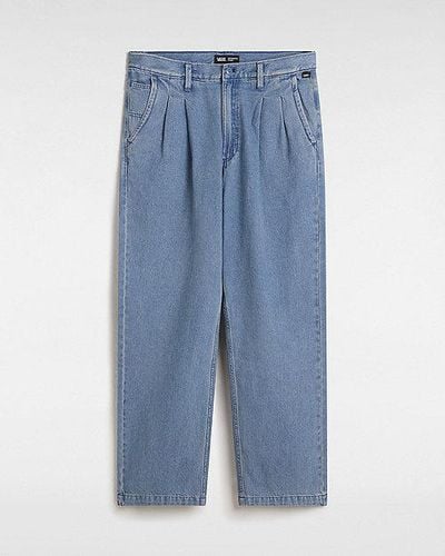 Vans Authentic Chino Loose Tapered Pleated Denim Trousers - Blue