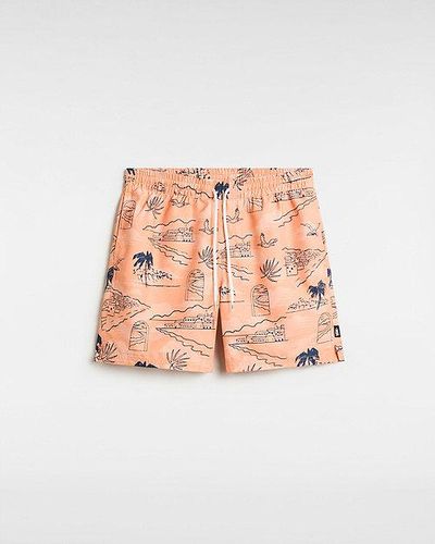 Vans Short De Bain Primary Print Elastic - Rose