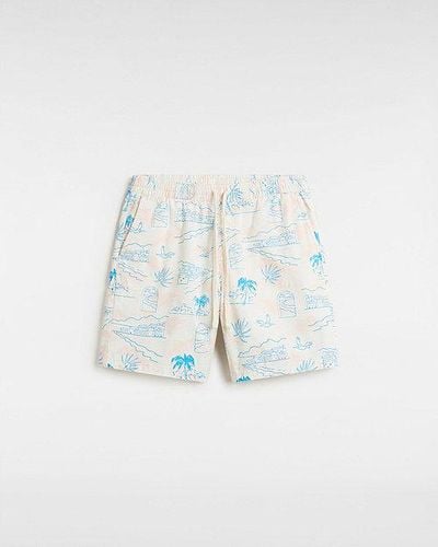 Vans Pantaloncini Range Relaxed Elastic 45 - Bianco