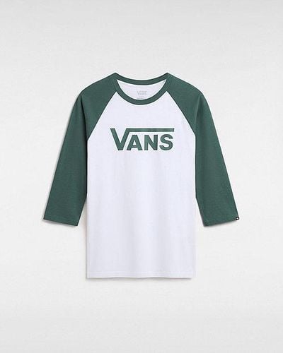 Vans T-shirt Raglan Classic - Vert
