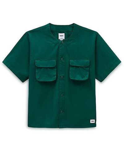 Vans Premium Cargo Woven Short Sleeve Shirt - Green