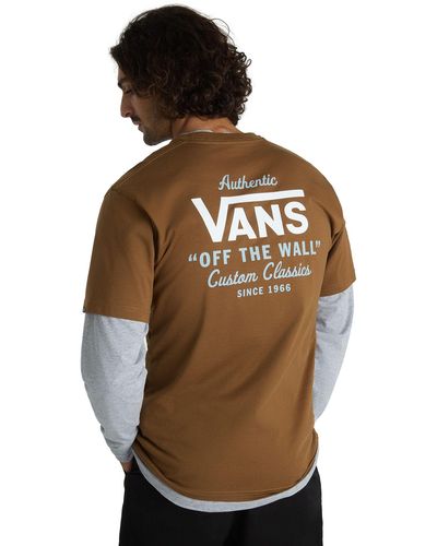 Vans Holder St Classic T-shirt - Braun
