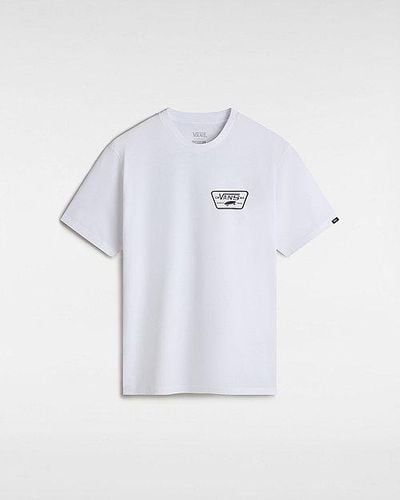 Vans T-shirt Full Patch Back - Blanc