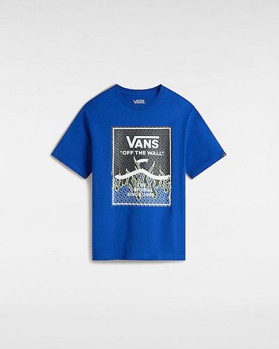 Vans Print Box T-Shirt Für Jungen (8-14 Jahre) (Surf The Web) Boys, Größe - Blau