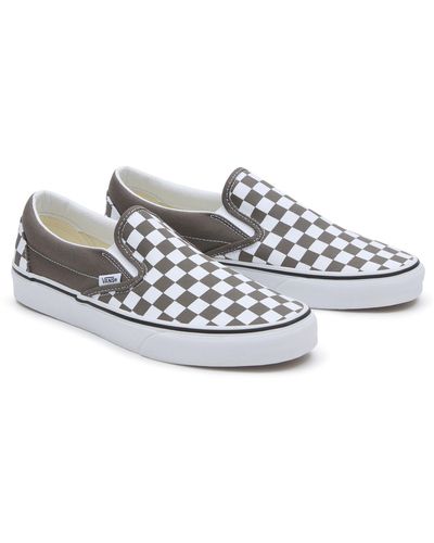 Vans Classic Slip-on Checkerboard Schuhe - Grau