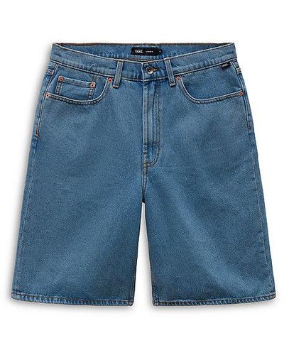Vans Check-5 Baggy Denim Shorts - Blue