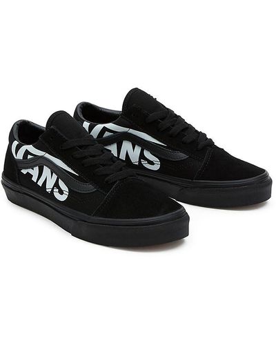 Vans Zapatillas Con Logotipo Old Skool De Niños - Negro