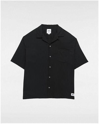 Vans Premium Camp Collar Geweven Overhemd Met Korte Mouwen - Zwart